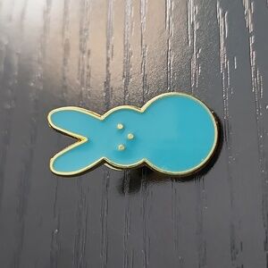 Peeps Bunny Inspired Enamel Pin Blue
